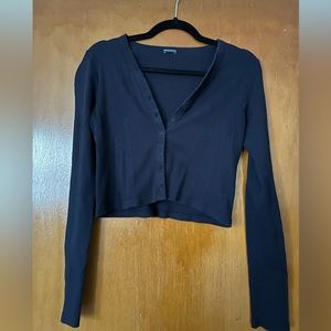 Brandy Cropped Button Down